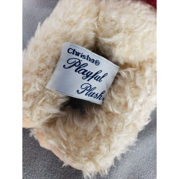 Chrisha Playful‎ Plush Tan Bear with Colorful Sweater Stuffed Teddy Bear - Picture 2 of 10